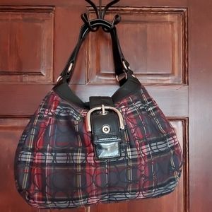 Coach Tartan Soho Lynn Hobo Shoulder Bag